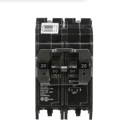Cutler Hammer BQ220250 Circuit Breaker | BQ Series BQ 240V 50A