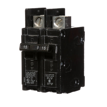 Siemens BQ2B015L Circuit Breaker | 240V 15A 2P 10kA@240V Feed-Thru