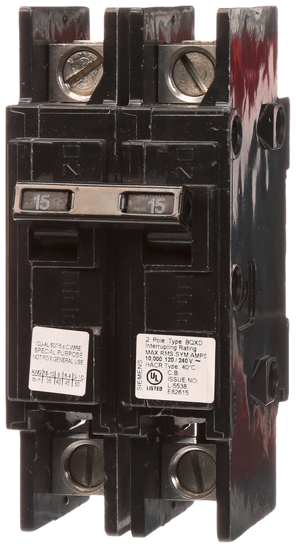 BQ2B060QLD - Siemens Bolt-On 240V 60A 2 pole circuit breaker 10kA@240V - Essential Electric Supply