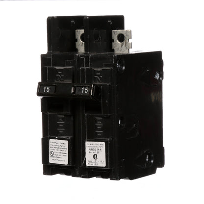 Siemens BQ2B015 Circuit Breaker | 120/240V 15A 2P 10kA@240V Bolt-on BQ Series