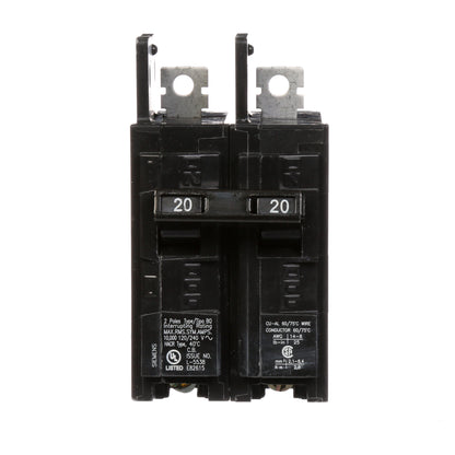 Siemens BQ2B020 Circuit Breaker | 120/240VAC 20A 2P 10kA@240V Bolt-on BQ Series