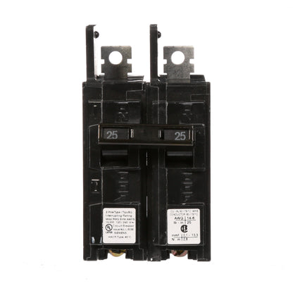 Siemens BQ2B025 Circuit Breaker | 120/240V 25A 2P 10kA@240V Bolt-on BQ Series