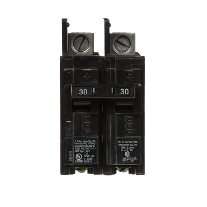 Siemens BQ2B030L Circuit Breaker | 240V 30A 2P 10kA@240V Feed-Thru