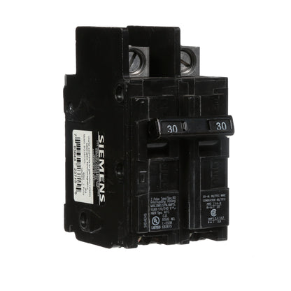 Siemens BQ2B030L Circuit Breaker | 240V 30A 2P 10kA@240V Feed-Thru