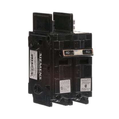 Siemens BQ2B040H Molded Case Circuit Breaker 120/240V 40A 2P 22kA@240V Bolt-on BQ Series