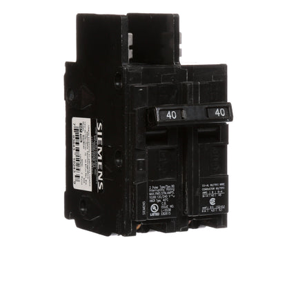 Siemens BQ2B040 Circuit Breaker | 120/240V 40A 2P 10kA@240V Bolt-on BQ Series