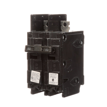 Siemens BQ2B050H Molded Case Circuit Breaker 120/240V 50A 2P 22kA@240V Bolt-on BQ Series