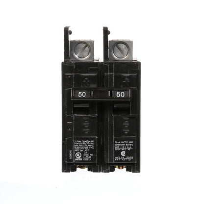 Siemens BQ2B050L Circuit Breaker | 240V 50A 2P 10kA@240V Feed-Thru BQ Series