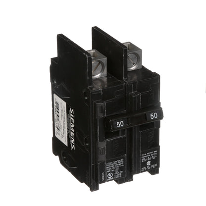 Siemens BQ2B050L Circuit Breaker | 240V 50A 2P 10kA@240V Feed-Thru BQ Series