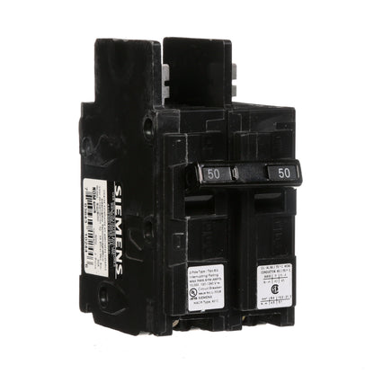 Siemens BQ2B050 Circuit Breaker | 120/240V 50A 2P 10kA@240V Bolt-on BQ Series