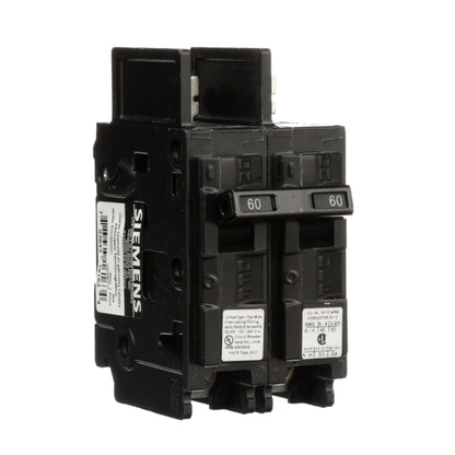 Siemens BQ2B060H Circuit Breaker | 120/240V 60A 2P 22kA@240V Bolt-on BQ Series
