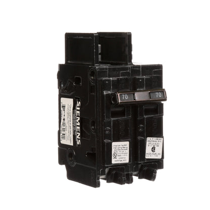 Siemens BQ2B070H Molded Case Circuit Breaker | 120/240V 70A 2P 22kA@240V Bolt-on BQ Series
