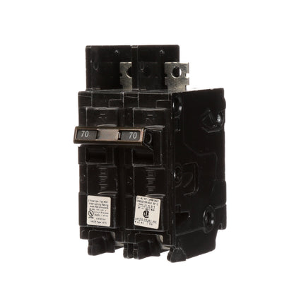 Siemens BQ2B070H Molded Case Circuit Breaker | 120/240V 70A 2P 22kA@240V Bolt-on BQ Series