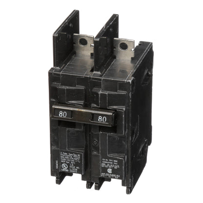 Siemens BQ2B080 Molded Case Circuit Breaker | 120/240V 80A 2P 10kA@240V BQ Series
