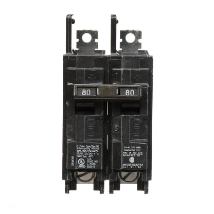 Siemens BQ2B080 Molded Case Circuit Breaker | 120/240V 80A 2P 10kA@240V BQ Series