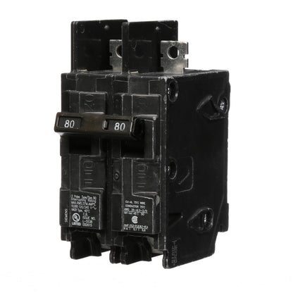 Siemens BQ2B080 Molded Case Circuit Breaker | 120/240V 80A 2P 10kA@240V BQ Series