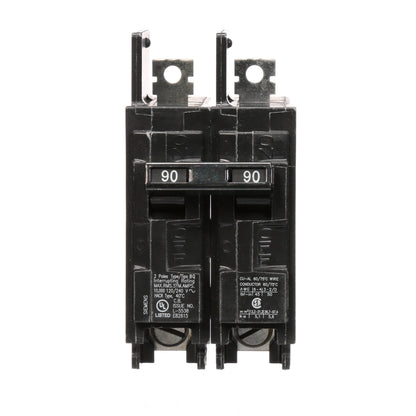 Siemens BQ2B090 Molded Case Circuit Breaker | 120/240V 90A 2P 10kA@240V BQ Series