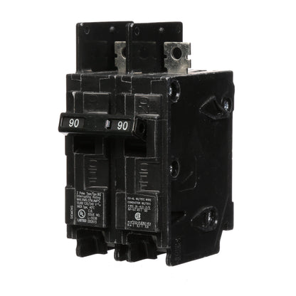Siemens BQ2B090 Molded Case Circuit Breaker | 120/240V 90A 2P 10kA@240V BQ Series