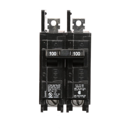 Siemens BQ2B100H Molded Case Circuit Breaker | 120/240V 100A 2P 22kA@240V Bolt-on BQ Series