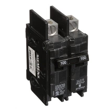 Siemens BQ2B100L Circuit Breaker | 240V 100A 2P 10kA@240V Feed-Thru BQ Series
