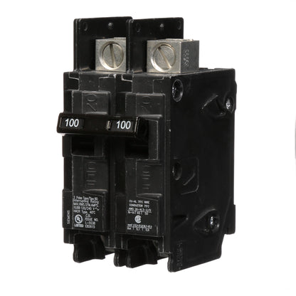 Siemens BQ2B100L Circuit Breaker | 240V 100A 2P 10kA@240V Feed-Thru BQ Series