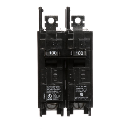 Siemens BQ2B100 Circuit Breaker | 120/240V 100A 2P 10kA@240V Bolt-on BQ Series