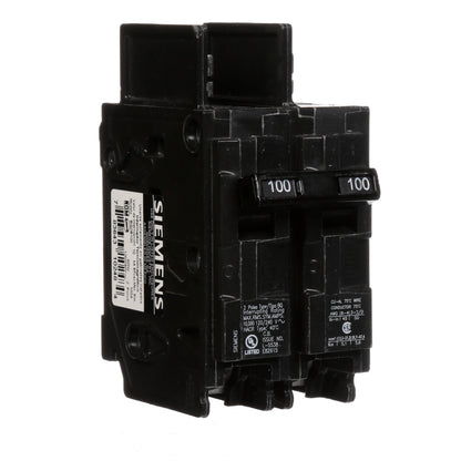 Siemens BQ2B100 Circuit Breaker | 120/240V 100A 2P 10kA@240V Bolt-on BQ Series