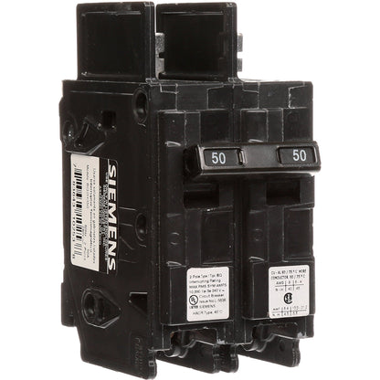 Siemens BQ2H050 Circuit Breaker | 240V 50A 2P 10kA@240V Bolt-On BQ Series
