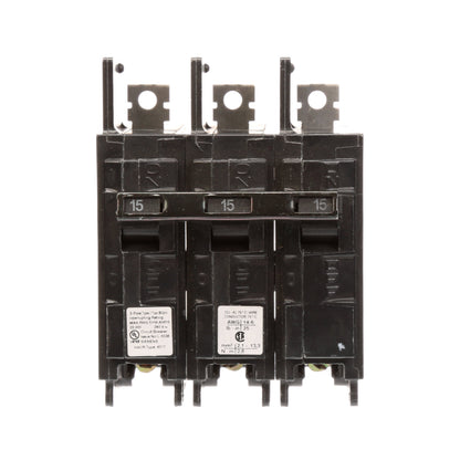 Siemens BQ3B015H Molded Case Circuit Breaker | 240V 15A 3P 22kA@240V Bolt-on BQ Series