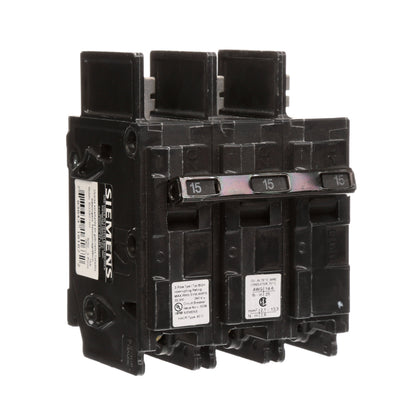 Siemens BQ3B015H Molded Case Circuit Breaker | 240V 15A 3P 22kA@240V Bolt-on BQ Series