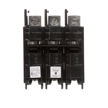 Siemens BQ3B015L Circuit Breaker | 240V 15A 3P 10kA@240V Feed-Thru BQ Series