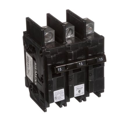 Siemens BQ3B015L Circuit Breaker | 240V 15A 3P 10kA@240V Feed-Thru BQ Series