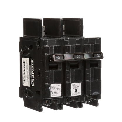 Siemens BQ3B020H Molded Case Circuit Breaker | 240V 20A 3P 22kA@240V Bolt-on BQ Series