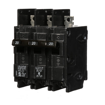 Siemens BQ3B020 Molded Case Circuit Breaker | 240V 20A 3P 10kA@240V Bolt-on BQ Series
