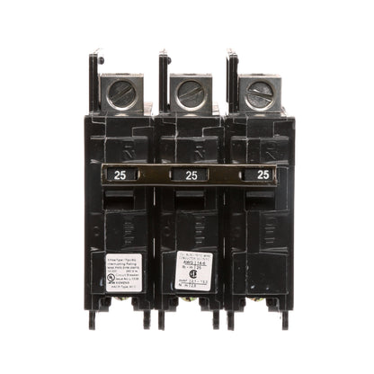 Siemens BQ3B025L Circuit Breaker | 240V 25A 3P 10kA@240V Feed-Thru BQ Series