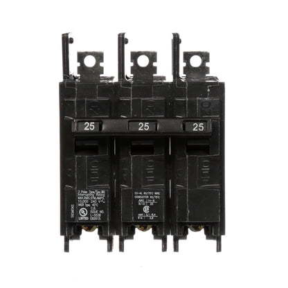 Siemens BQ3B025 Circuit Breaker | 240V 25A 3P 10kA@240V Bolt-on BQ Series