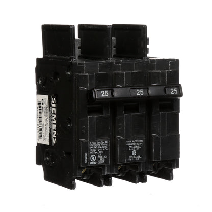 Siemens BQ3B025 Circuit Breaker | 240V 25A 3P 10kA@240V Bolt-on BQ Series