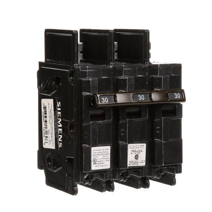 Siemens BQ3B030H Molded Case Circuit Breaker | 240V 30A 3P 22kA@240V Bolt-on BQ Series