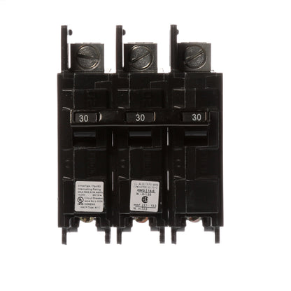 Siemens BQ3B030L Circuit Breaker | 240V 30A 3P 10kA@240V Feed-Thru BQ Series