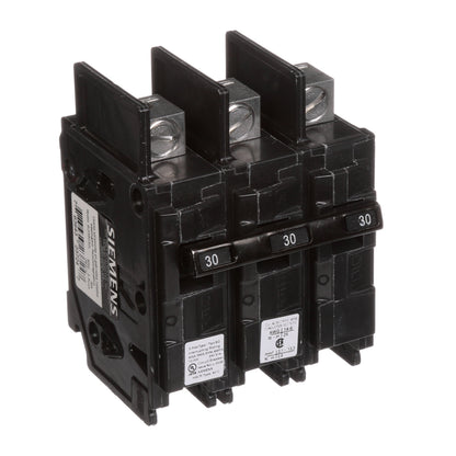 Siemens BQ3B030L Circuit Breaker | 240V 30A 3P 10kA@240V Feed-Thru BQ Series