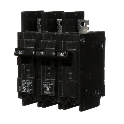 Siemens BQ3B040 Molded Case Circuit Breaker | 240V 40A 3P Bolt-on 10kA@240V BQ Series
