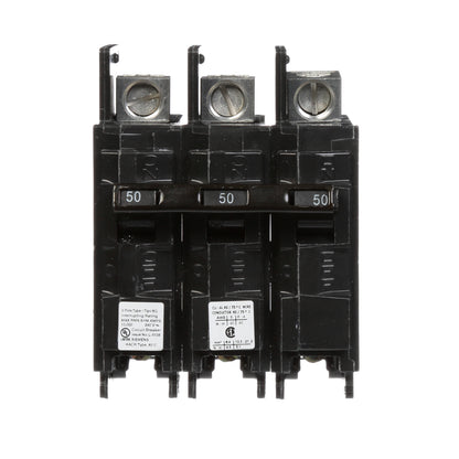 Siemens BQ3B050L Circuit Breaker | 240V 50A 3P 10kA@240V Feed-Thru BQ Series