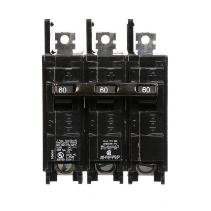 Siemens BQ3B060 Molded Case Circuit Breaker | 240V 60A 3P 10kA@240V Bolt-on BQ Series