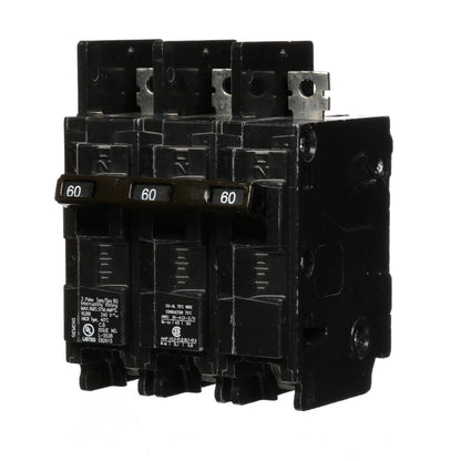 Siemens BQ3B060 Molded Case Circuit Breaker | 240V 60A 3P 10kA@240V Bolt-on BQ Series