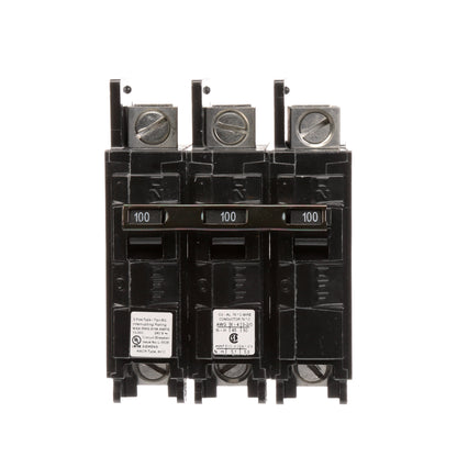 Siemens BQ3B100L Circuit Breaker | 240V 100A 3P 10kA@240V Feed-Thru BQ Series