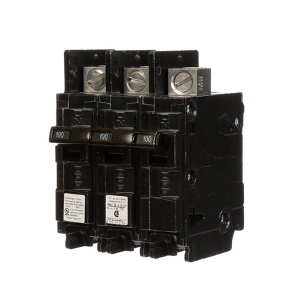 Siemens BQ3B100L Circuit Breaker | 240V 100A 3P 10kA@240V Feed-Thru BQ Series