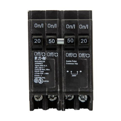 Eaton, Cutler Hammer BQC2502120 Circuit Breaker | BQ Series BQC 240V 50A
