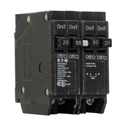 Eaton, Cutler Hammer BQC2502120 Circuit Breaker | BQ Series BQC 240V 50A
