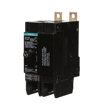 Siemens BQD245 Circuit Breaker | 480V 45A 2 Pole 14kA@480V Bolt-On BQD Series