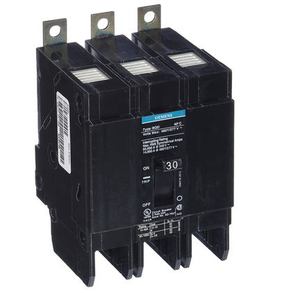 BQD330 - SIemens Bolt-On 30 Amp 3 Pole Circuit Breaker - Essential Electric Supply
